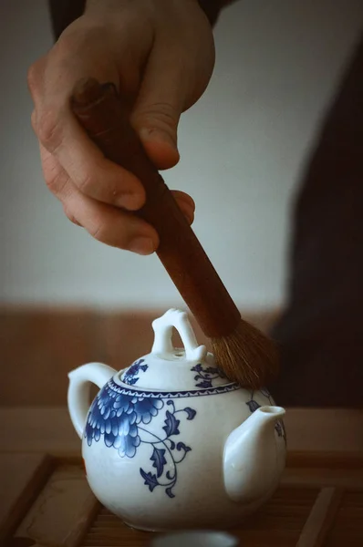 Çin çay töreni kung fu çay unsurları