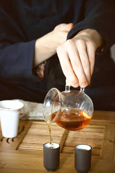 Çin çay töreni kung fu çay unsurları