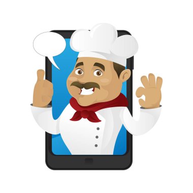 Şef telefon içinde