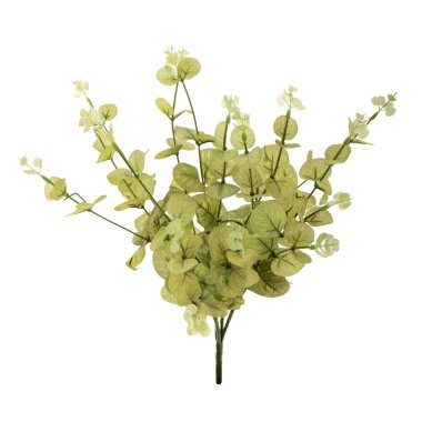 Beyaz arkaplanda yapay çiçekler izole edildi 