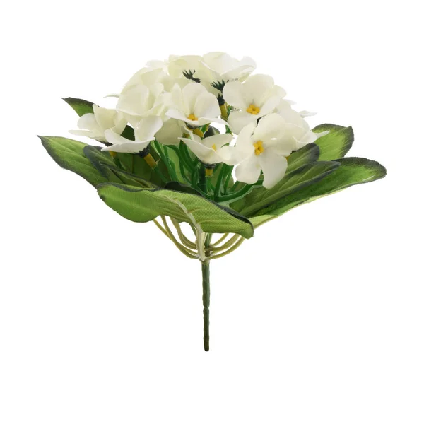 Color Flores Artificiales Aisladas Sobre Fondo Blanco — Foto de Stock