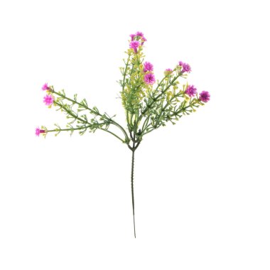 beyaz arkaplanda izole edilmiş yapay çiçekler  