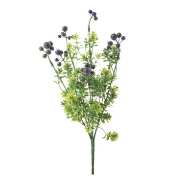 beyaz arkaplanda izole edilmiş yapay çiçekler  