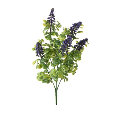 beyaz arkaplanda izole edilmiş yapay çiçekler  