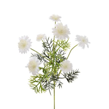 beyaz arkaplanda izole edilmiş renk yapay bitkisi  