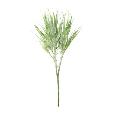 Beyaz arkaplanda izole edilmiş yapay bitkilerin renk dalları   