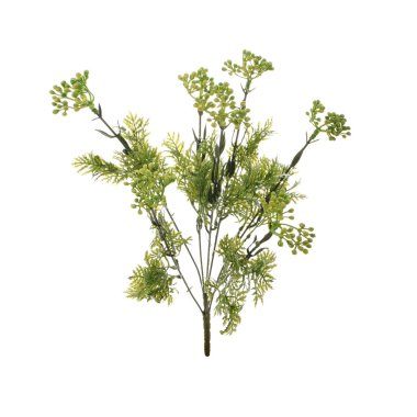 beyaz arkaplanda izole edilmiş yapay çiçekler  