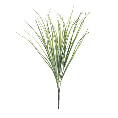 Beyaz arkaplanda izole edilmiş yapay bitkilerin renk dalları   