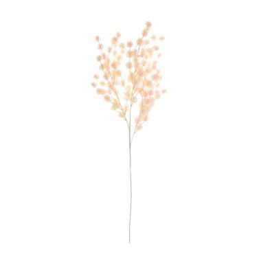 beyaz arkaplanda izole edilmiş renk yapay bitkisi  