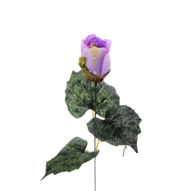 beyaz arkaplanda izole edilmiş yapay çiçek  