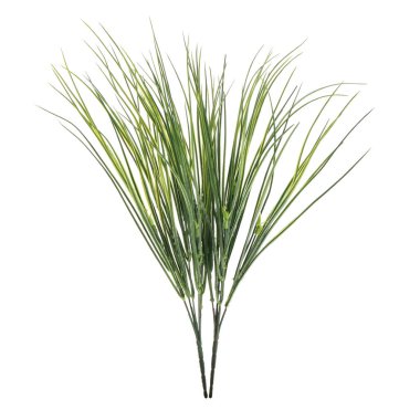 Beyaz arkaplanda izole edilmiş yapay bitkilerin renk dalları   