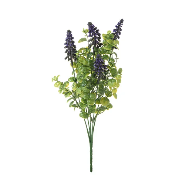 Färg Konstgjorda Blommor Isolerad Vit Bakgrund — Stockfoto