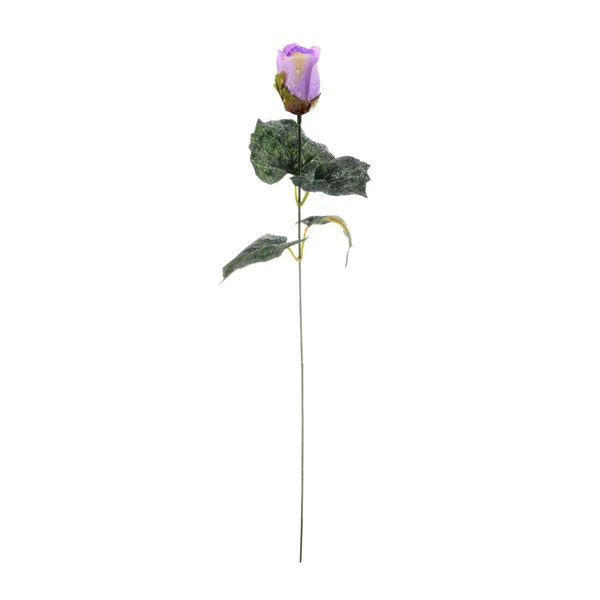 Cor Artificial Rosa Flor Isolada Fundo Branco — Fotografia de Stock