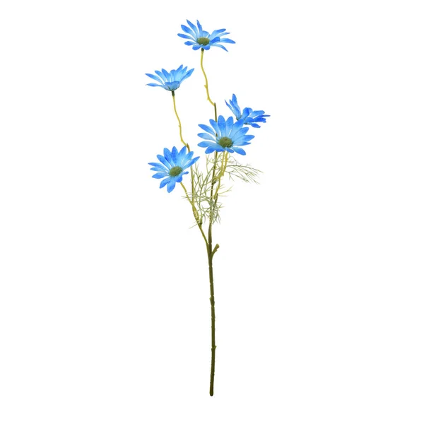 Farbe Künstliche Blumen Isoliert Auf Weißem Hintergrund — Stockfoto