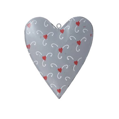 Kalp beyaz arkaplanda izole edildi