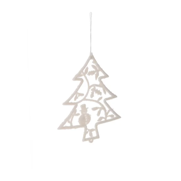 Kerstboom Decoratie Geïsoleerd Witte Achtergrond — Stockfoto