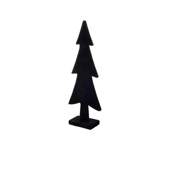 Kerstboom Pictogram Geïsoleerd Witte Achtergrond — Stockfoto