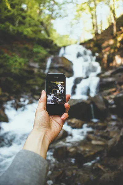 Şelale smartphone cep telefonu ile çekim