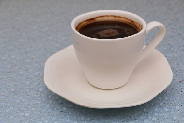 クローズアップ-コーヒーカップ、カップのスプーン. — ストック写真