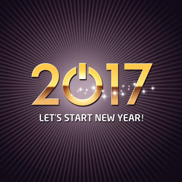 2017 Greeting card for a new start — Stock Photo, Image