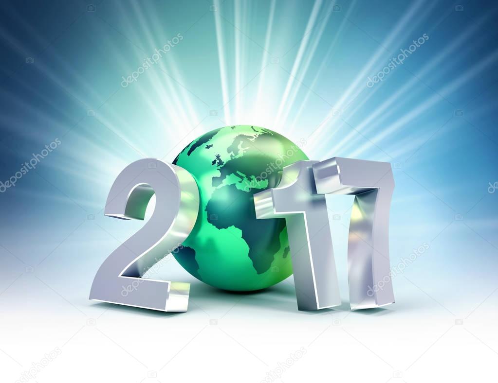 2017 Greeting symbol for environment
