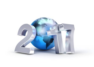 2017 yeni yıl sembolü dünya çapında iş için