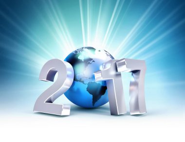 2017 yılbaşı selamlar dünya çapında iş için