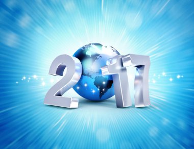 2017 yeni yıl sembolü dünya çapında iş için