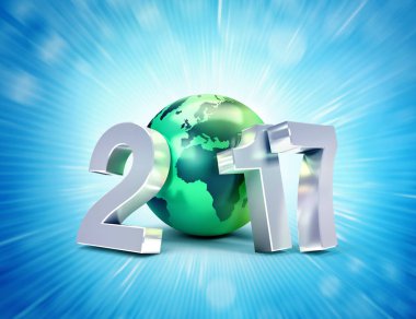 2017 tebrik sembolü yeni bir dünya için