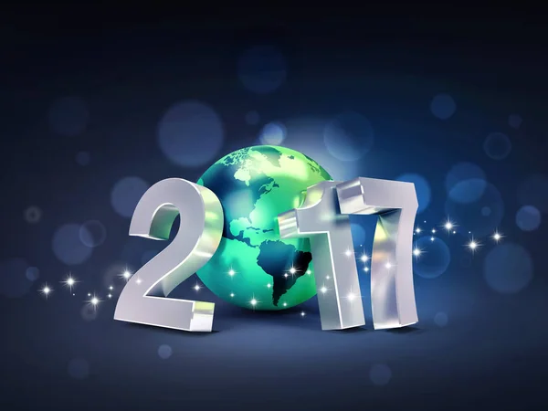 2017 Biglietto di auguri per l'ambiente — Foto Stock