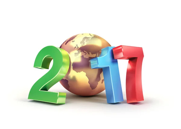 2017 worldwide hälsning symbol — Stockfoto