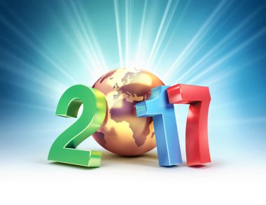 2017 neşeli dünya çapında sembolü