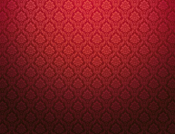 Rosso damasco modello sfondo — Foto Stock