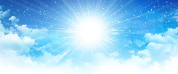 Heavenly glory sunshine — Stock Photo, Image