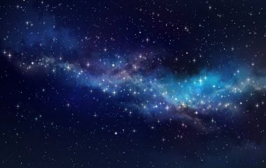 Star field in deep space clipart