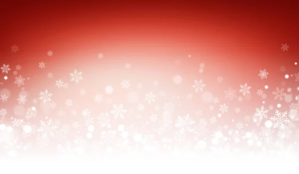 Inverno festivo fundo vermelho — Fotografia de Stock