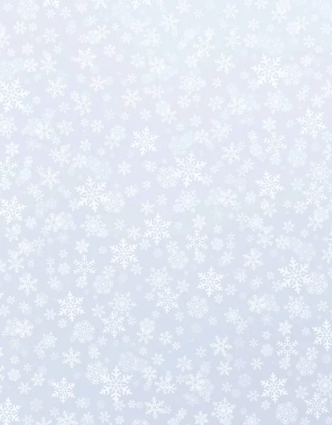Schneeflocken auf Silber — Stockfoto