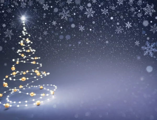 Abstract Albero di Natale nero — Foto Stock
