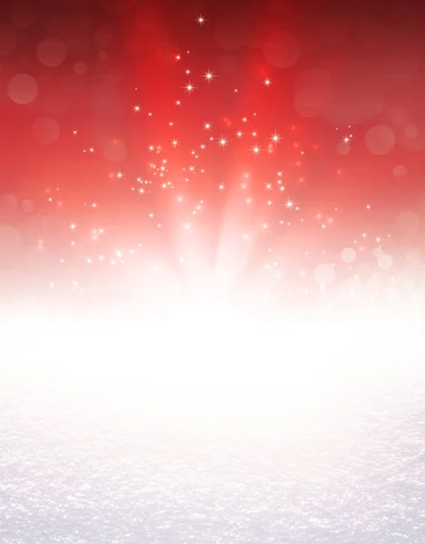 Festliga ljus explosion på snö — Stockfoto
