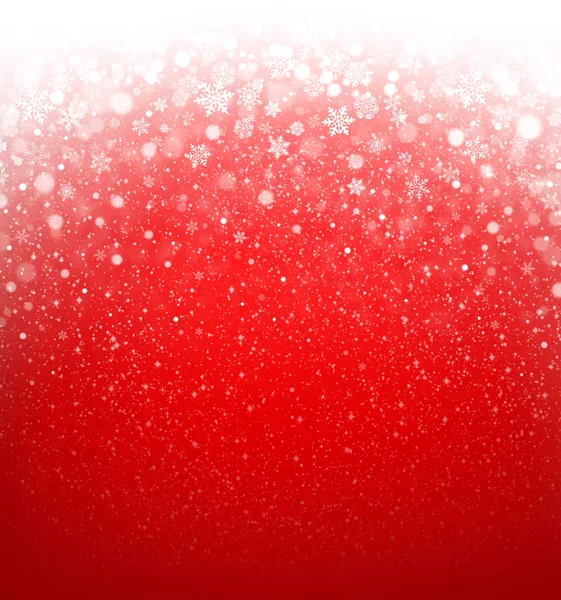 Nieve sobre rojo —  Fotos de Stock