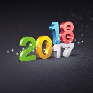 2018 tebrik kartı kavramı