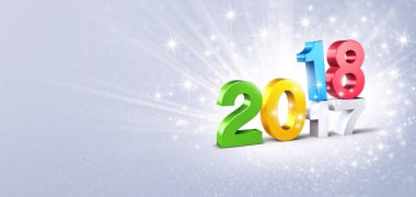 2018 ışıltılı tebrik kartı