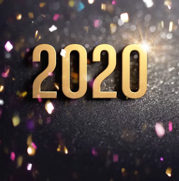 Boldog új évet 2020 üdvözlő kártya — Stock Fotó