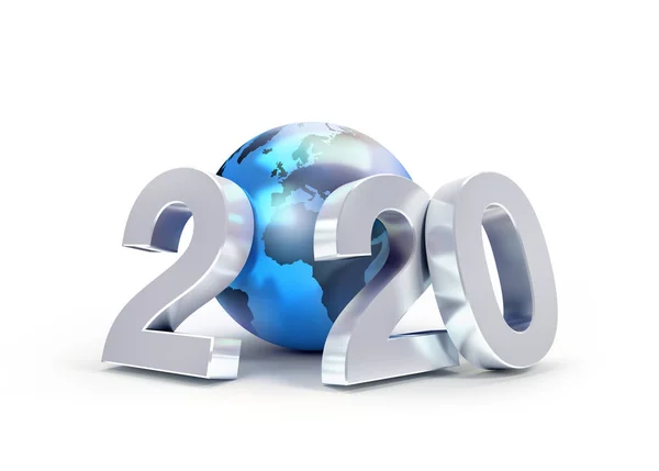 2020 simbolo di Capodanno per il business globale — Foto Stock