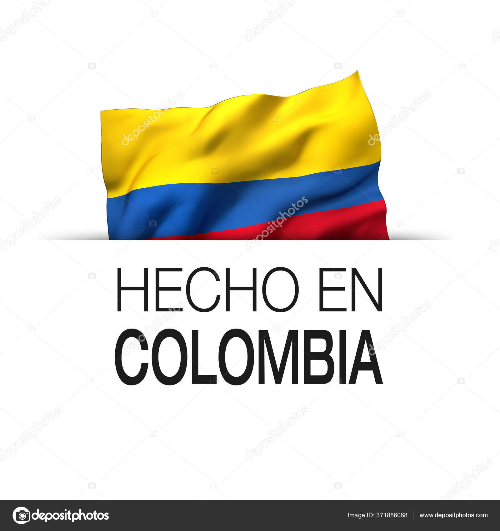 como é a bandeira da colômbia