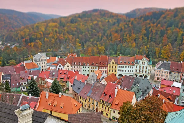 Middeleeuwse stad Loket, Tsjechië — Stockfoto