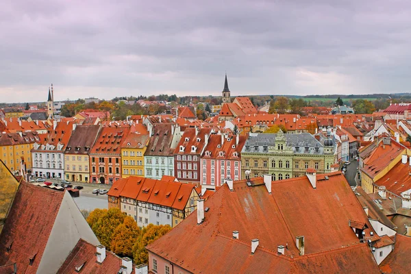 Вид на средневековый город Чеб, Чехия — стоковое фото