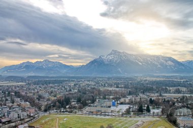 Klessheim Kalesi görünümden. Salzburg, Avusturya.