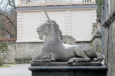 Unicorn statue in Salzburg.
