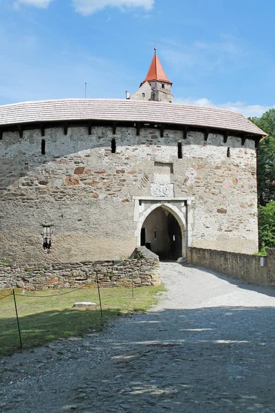 Porta Castello Pernstejn Regione Della Moravia Meridionale Repubblica Ceca — Foto Stock